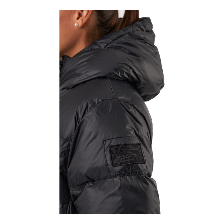 Mid Length Beltet Coat Black