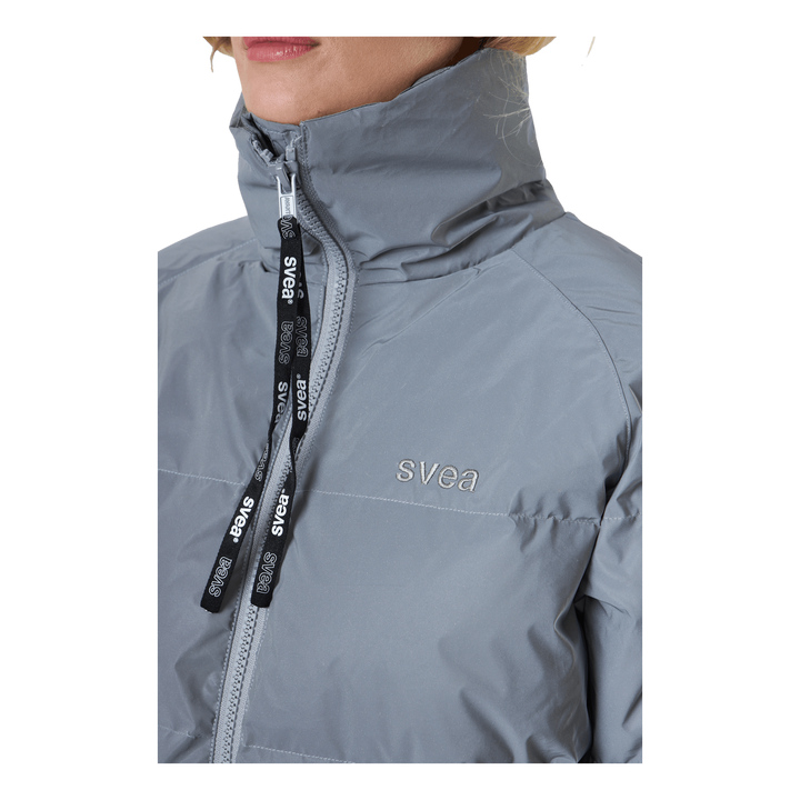 Volume Puffer Jacket Silver Reflex