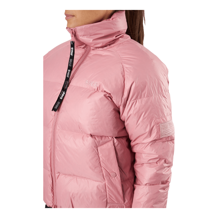 Volume Puffer Jacket Pink Edge