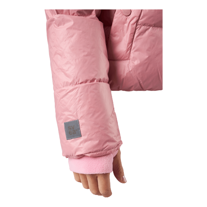 Volume Puffer Jacket Pink Edge