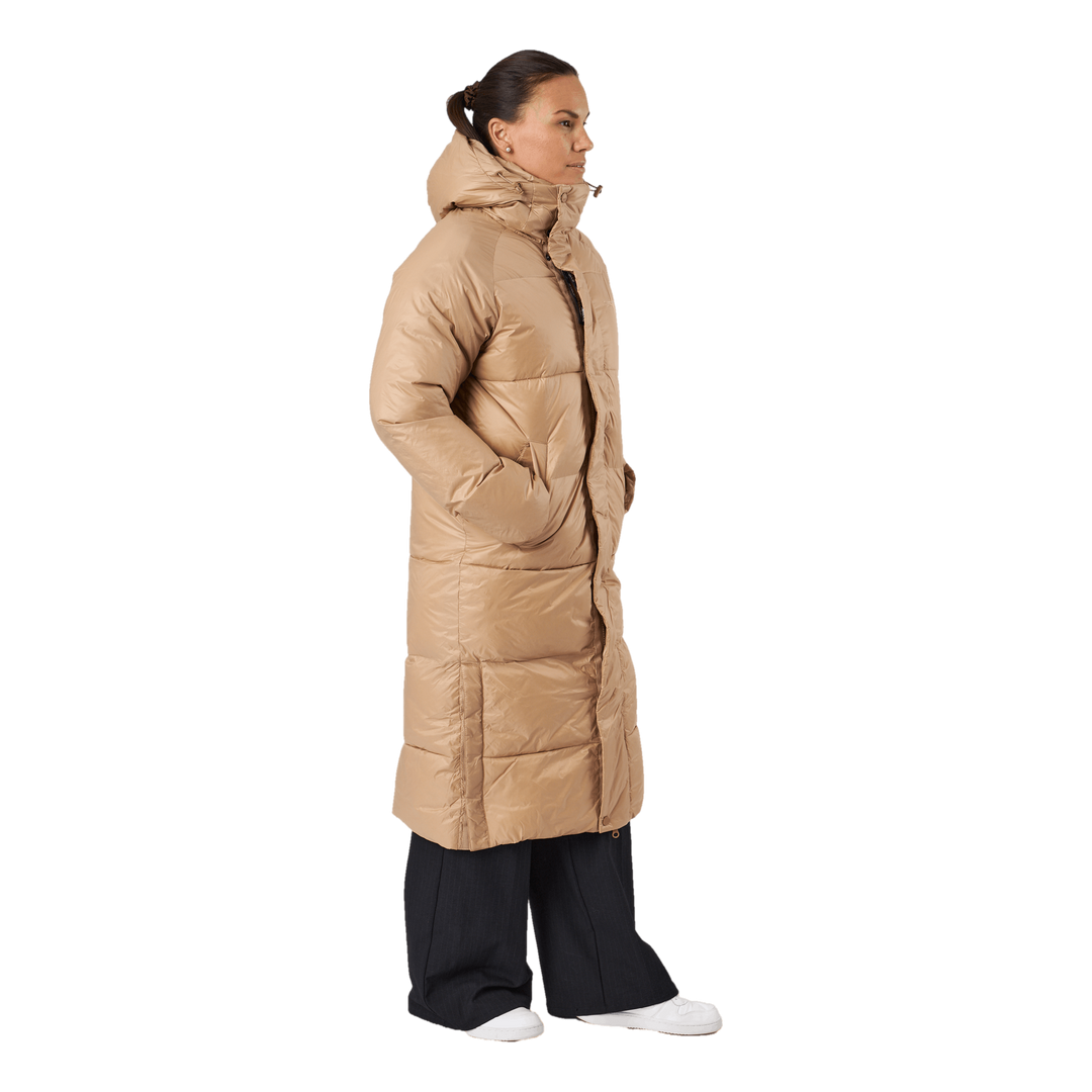 Loose Hood Coat Camel Brown