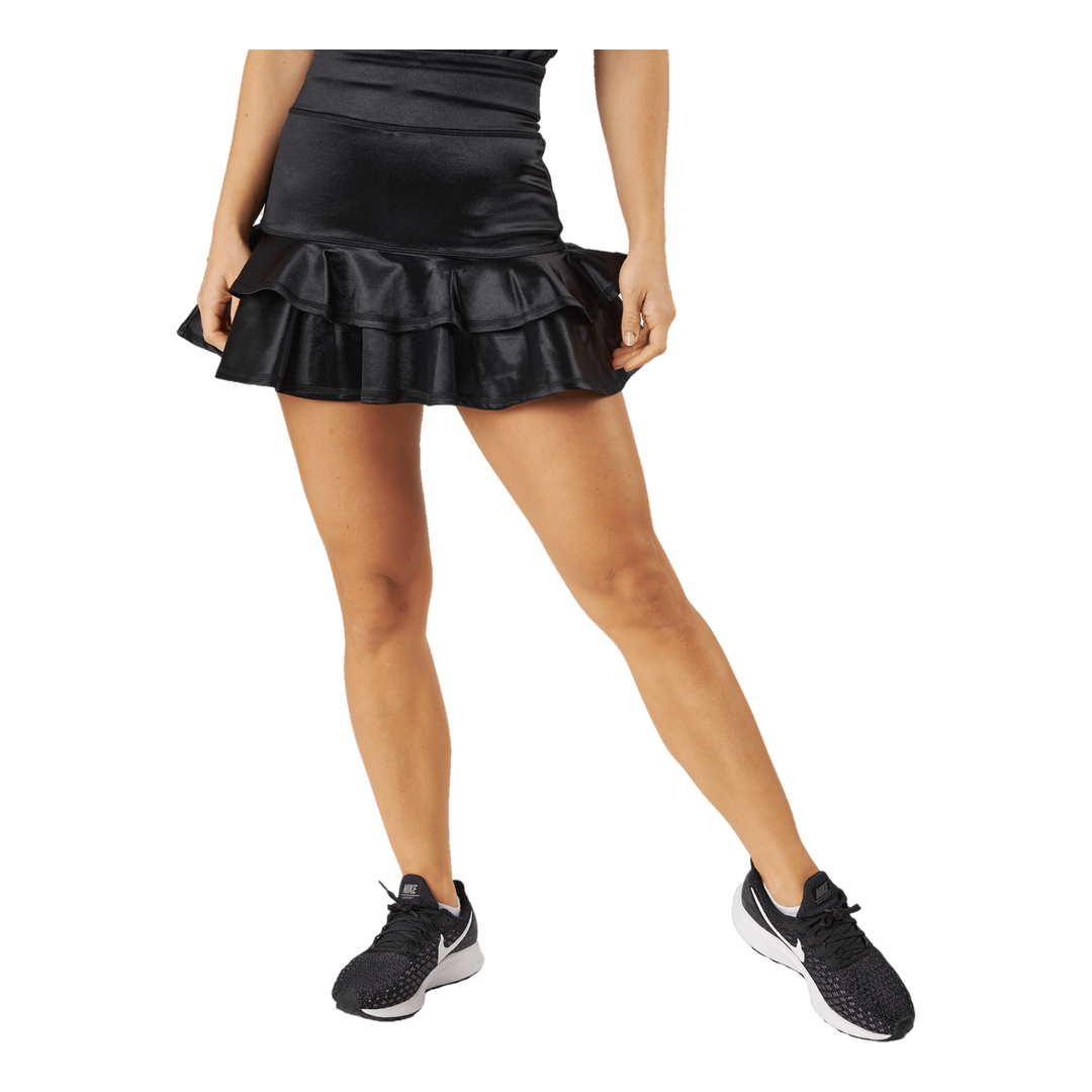 Frida Frill Skirt Black Metallic