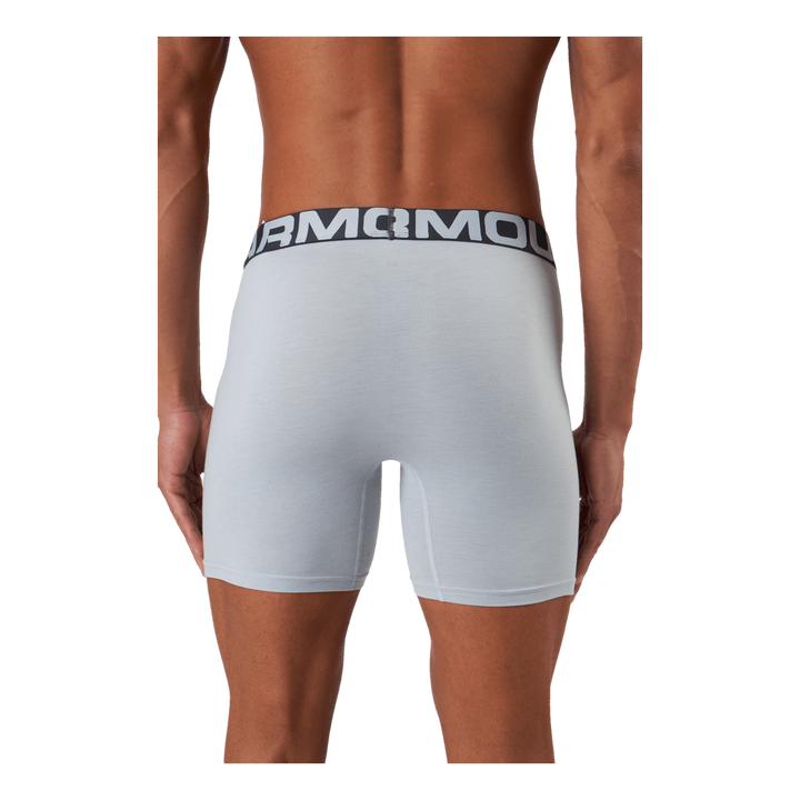 Ua Charged Cotton 6in 3 Pack Royal