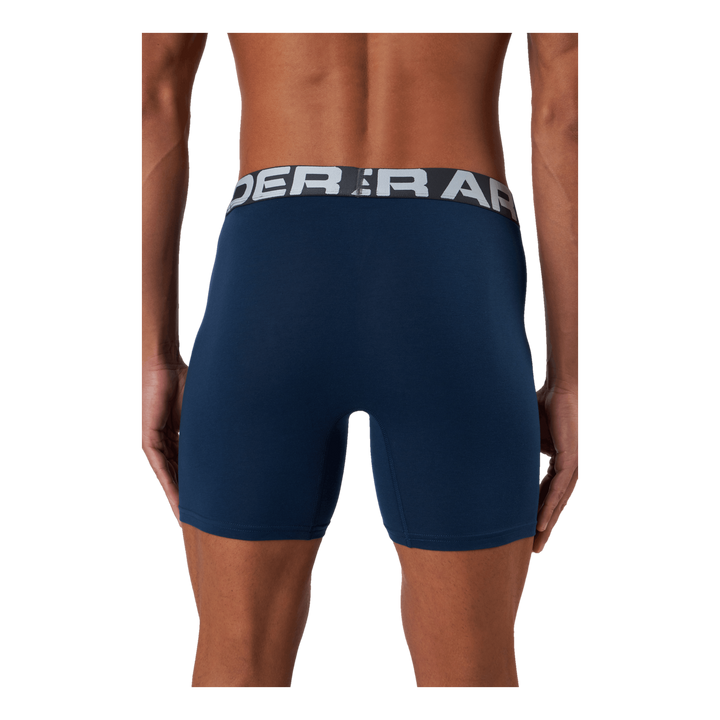Ua Charged Cotton 6in 3 Pack Royal