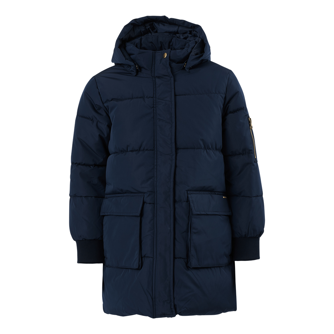 Nkfmuso Long Puffer Jacket Cam Dark Sapphire
