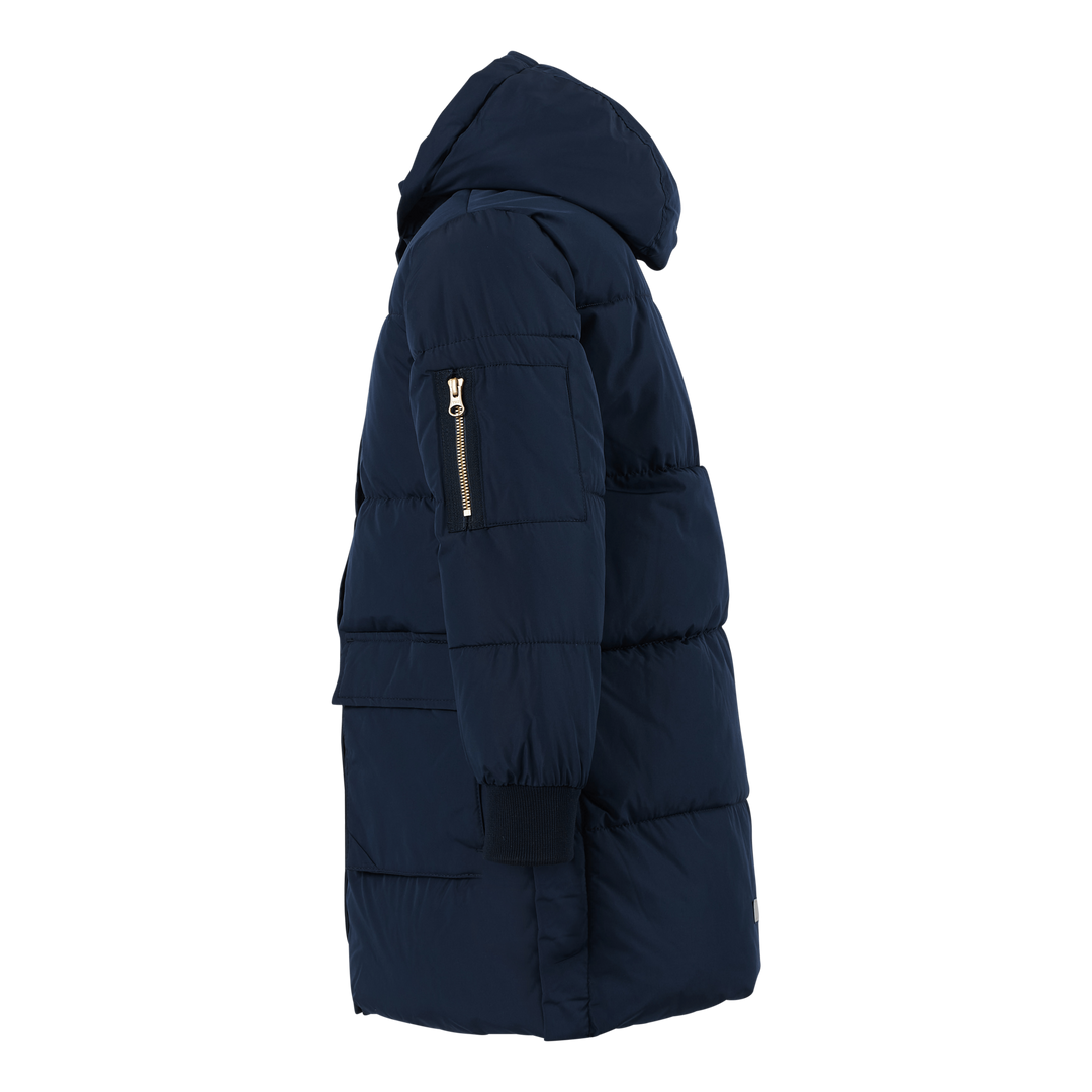 Nkfmuso Long Puffer Jacket Cam Dark Sapphire