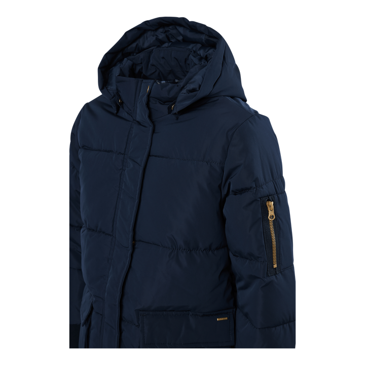 Nkfmuso Long Puffer Jacket Cam Dark Sapphire