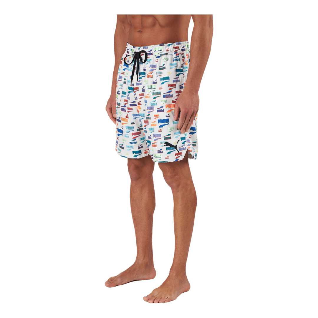 Swim Unisex Loose Fit Shorts 1 White Combo