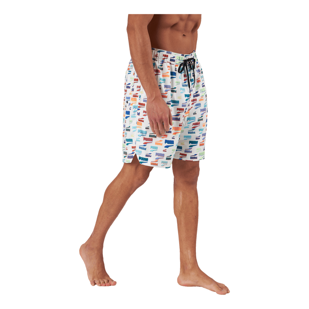 Swim Unisex Loose Fit Shorts 1 White Combo