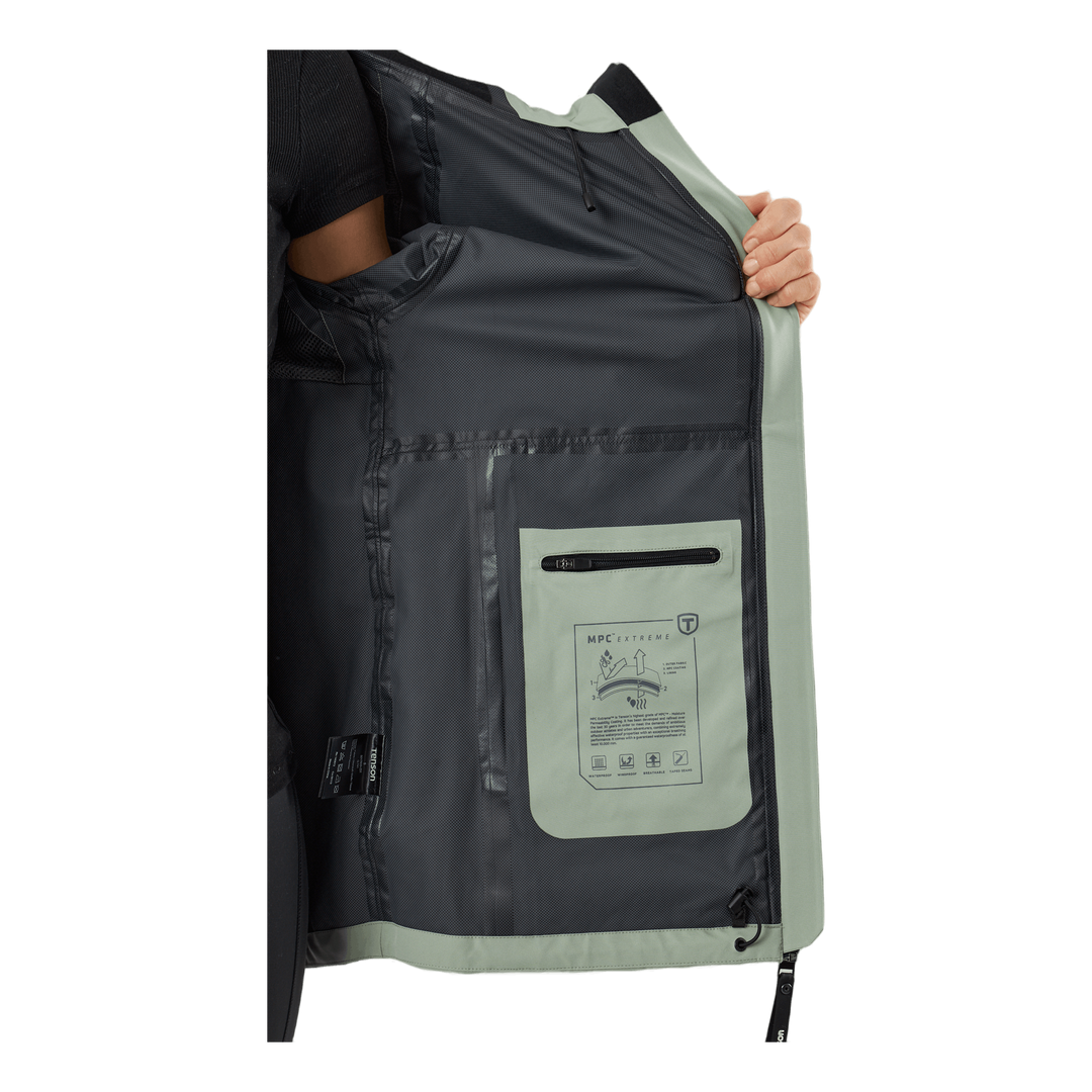 Misty Shell W Jackets Grey Green