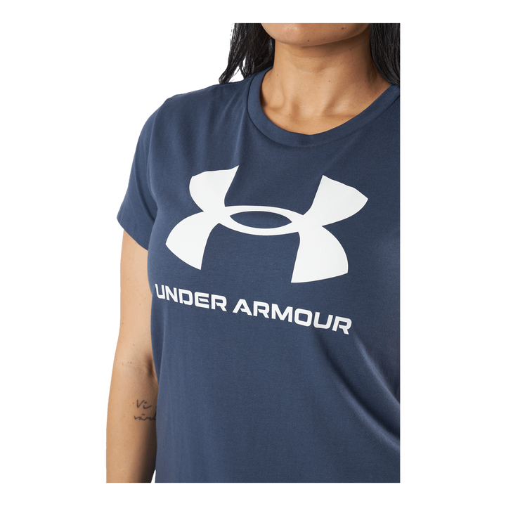 Ua Sportstyle Logo Ss Downpour Gray