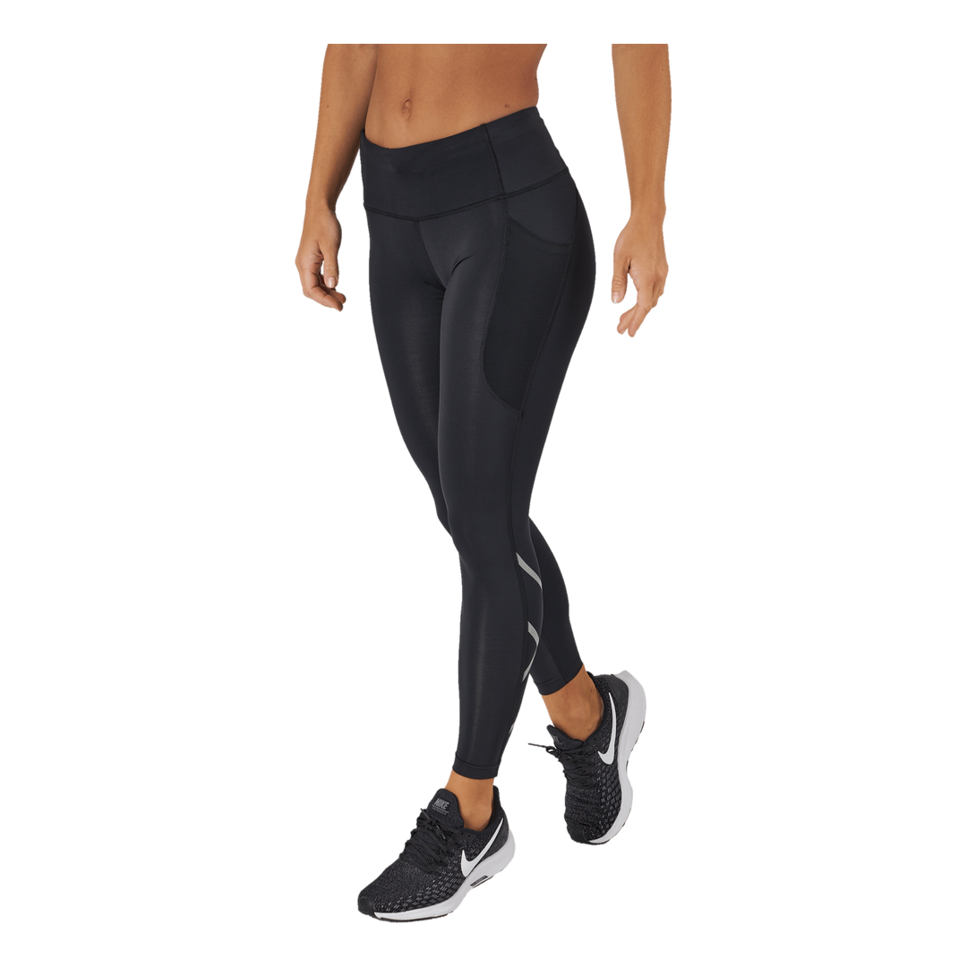 Aero Mid-rise Comp Tights Black/silver Reflective