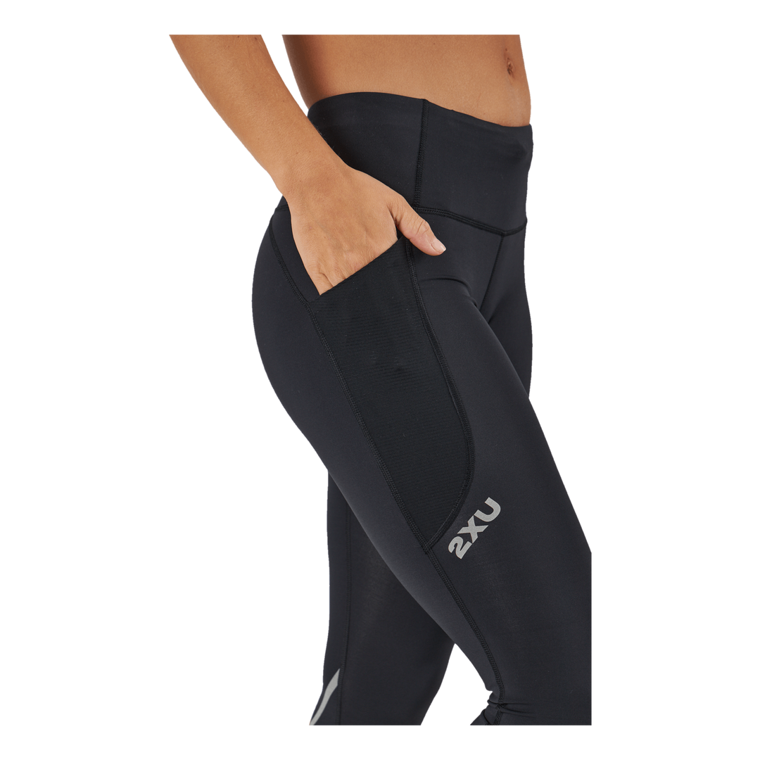 Aero Mid-rise Comp Tights Black/silver Reflective