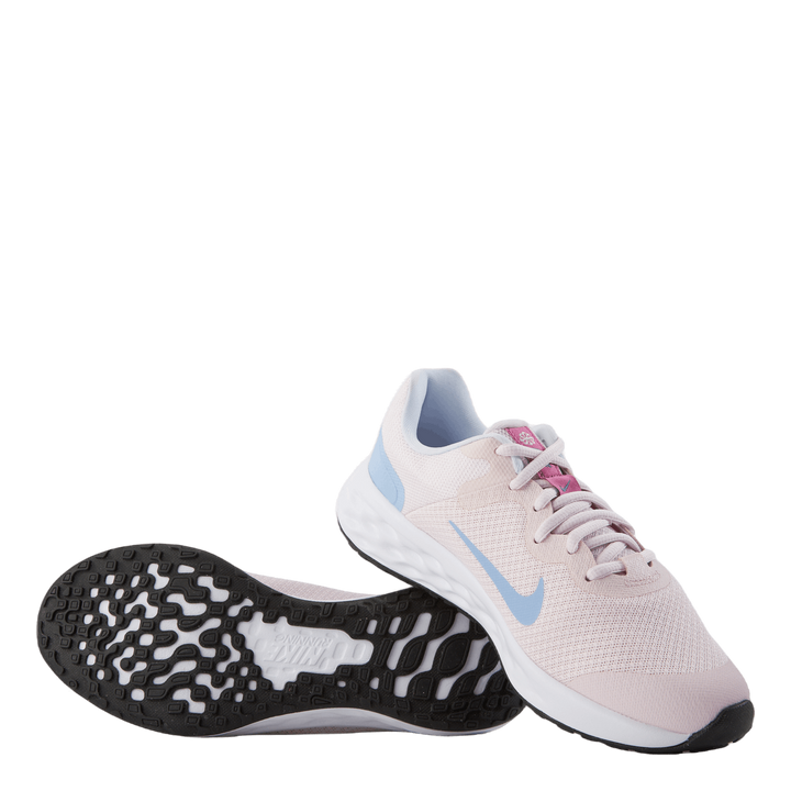 Revolution 6 Big Kids' Road Running Shoes PEARL PINK/COSMIC FUCHSIA-COBALT BLISS