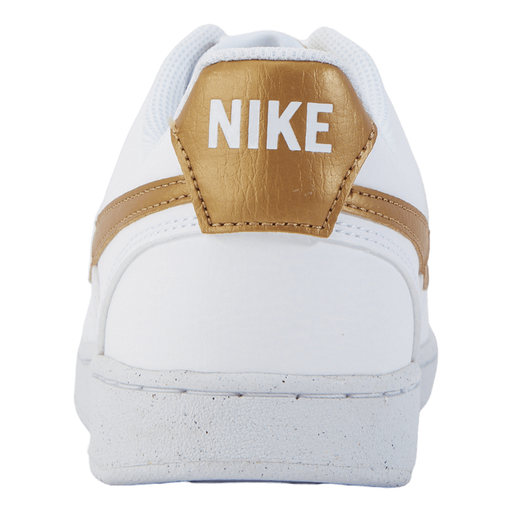 Court Vision Low Next Nature Women's Shoes WHITE/METALLIC GOLD-WHITE