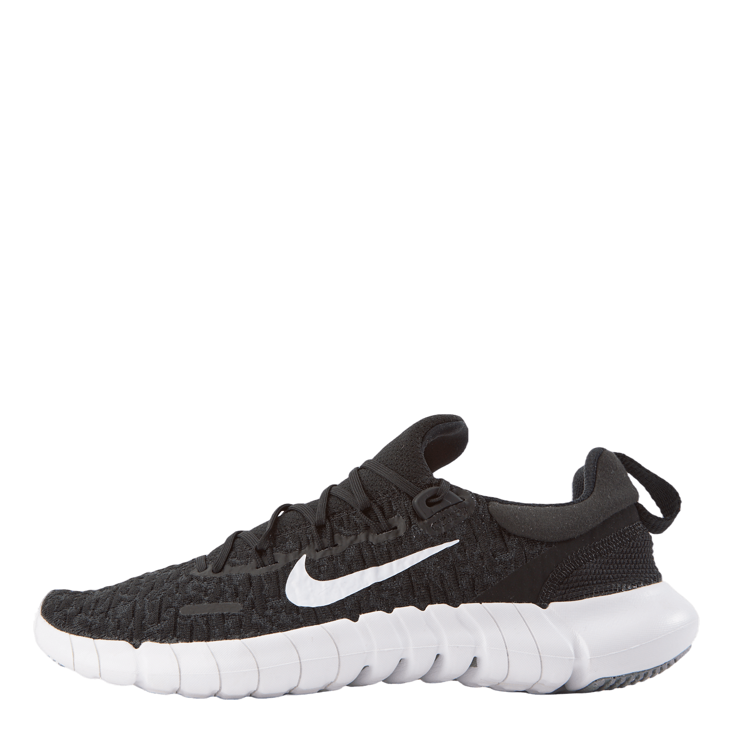 Nike Free Run 5.0 Women s Road Running Shoes BLACK WHITE DK SMOKE