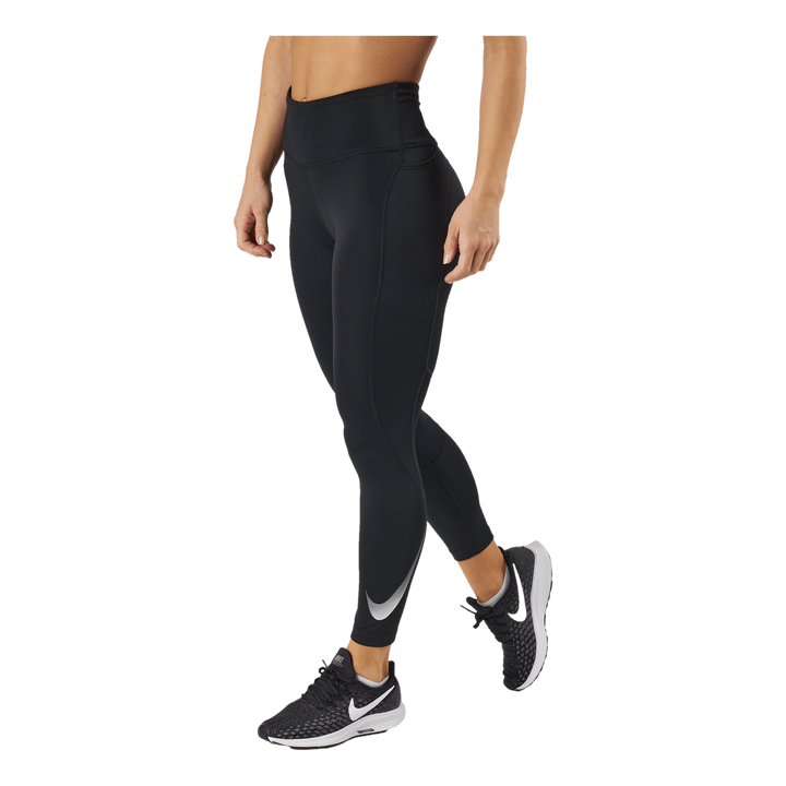 Dri-FIT Fast Women's Mid-Rise 7/8 Leggings BLACK/REFLECTIVE SILV