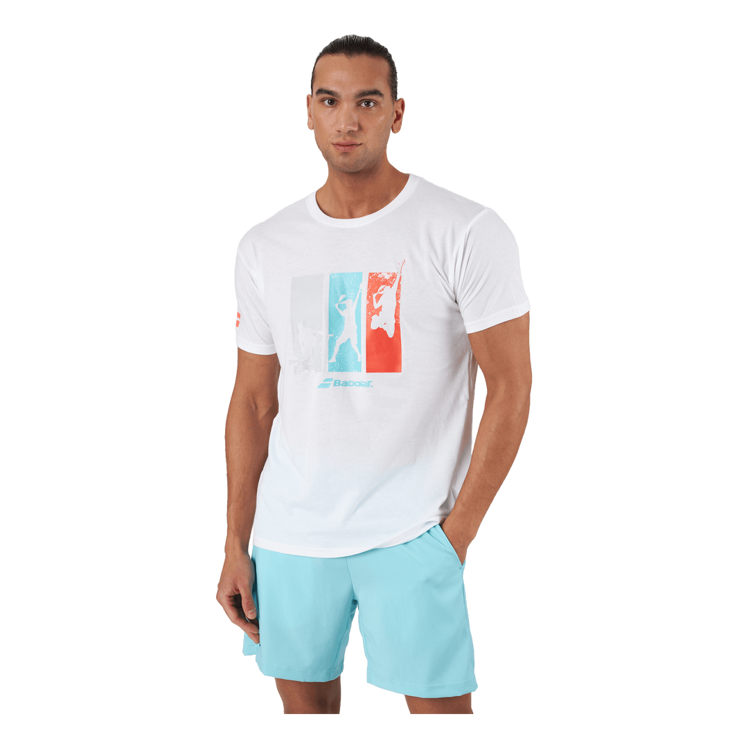 T-shirt Padel Cotton White