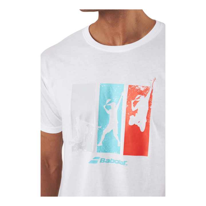 T-shirt Padel Cotton White