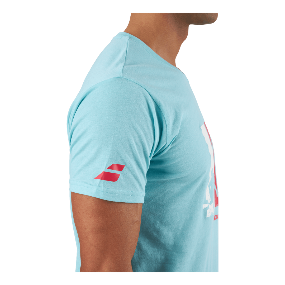 T-shirt Padel Cotton Turquoise