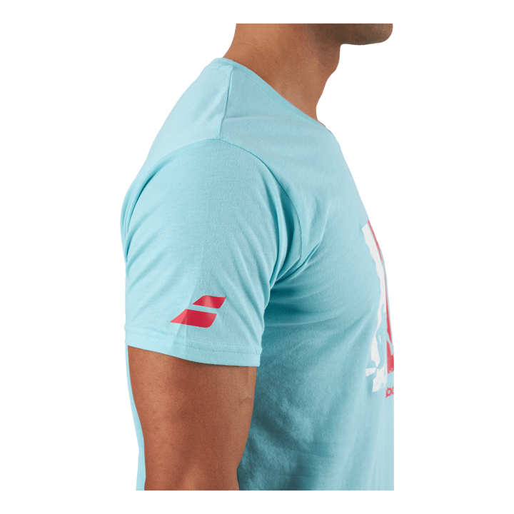 T-shirt Padel Cotton Turquoise