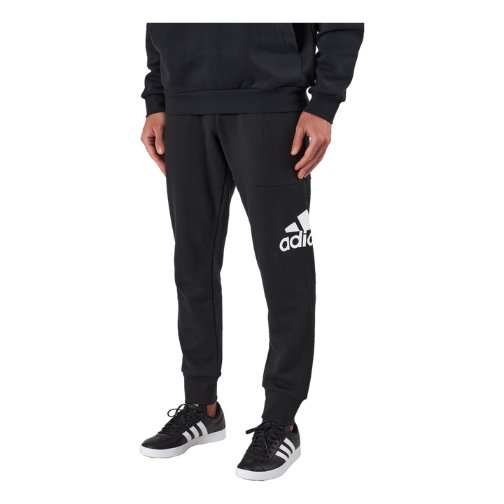 Essentials French Terry Tapered Cuff Logo Joggers Black