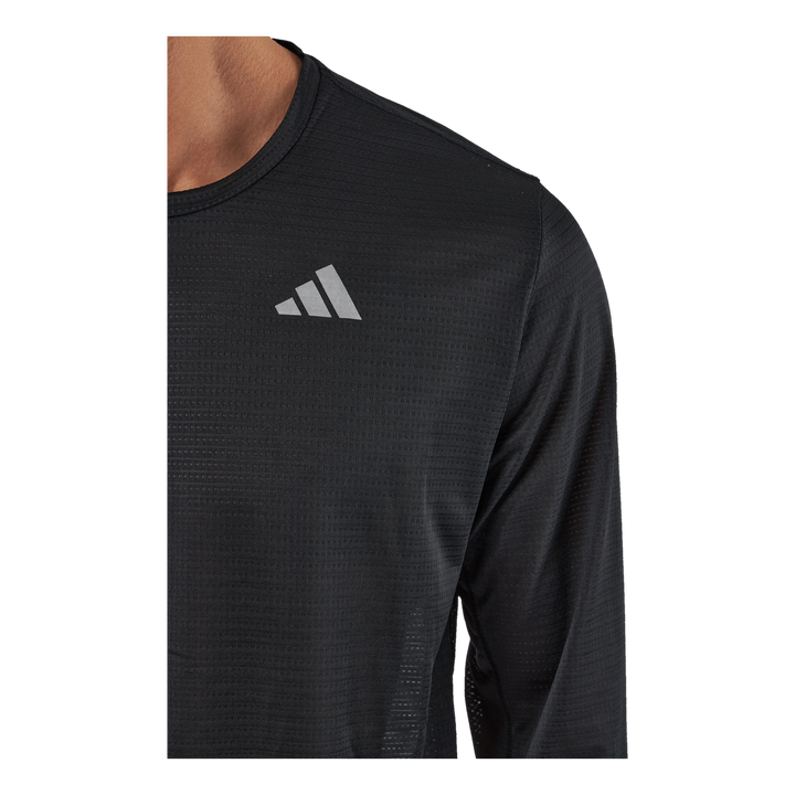 Own the Run Long-Sleeve Top Black