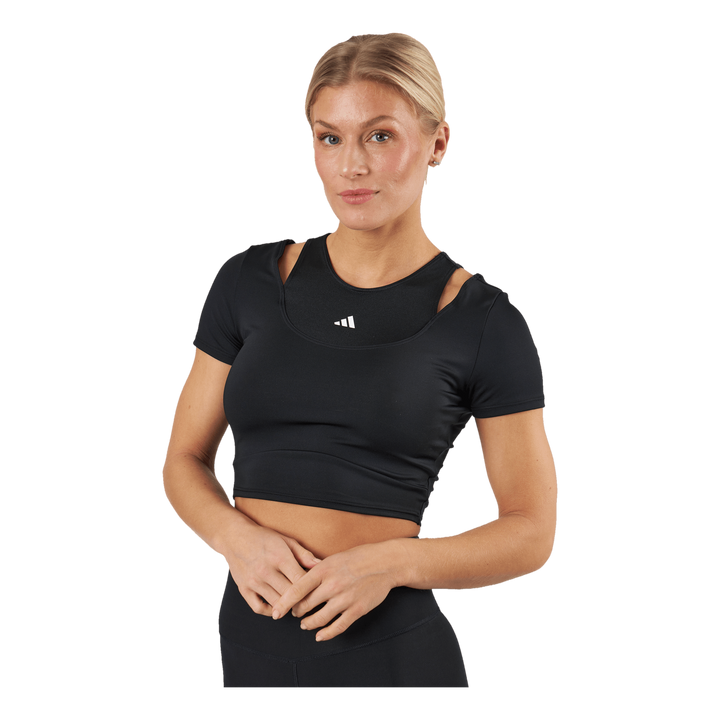 HIIT AEROREADY Crop Training T-Shirt Black