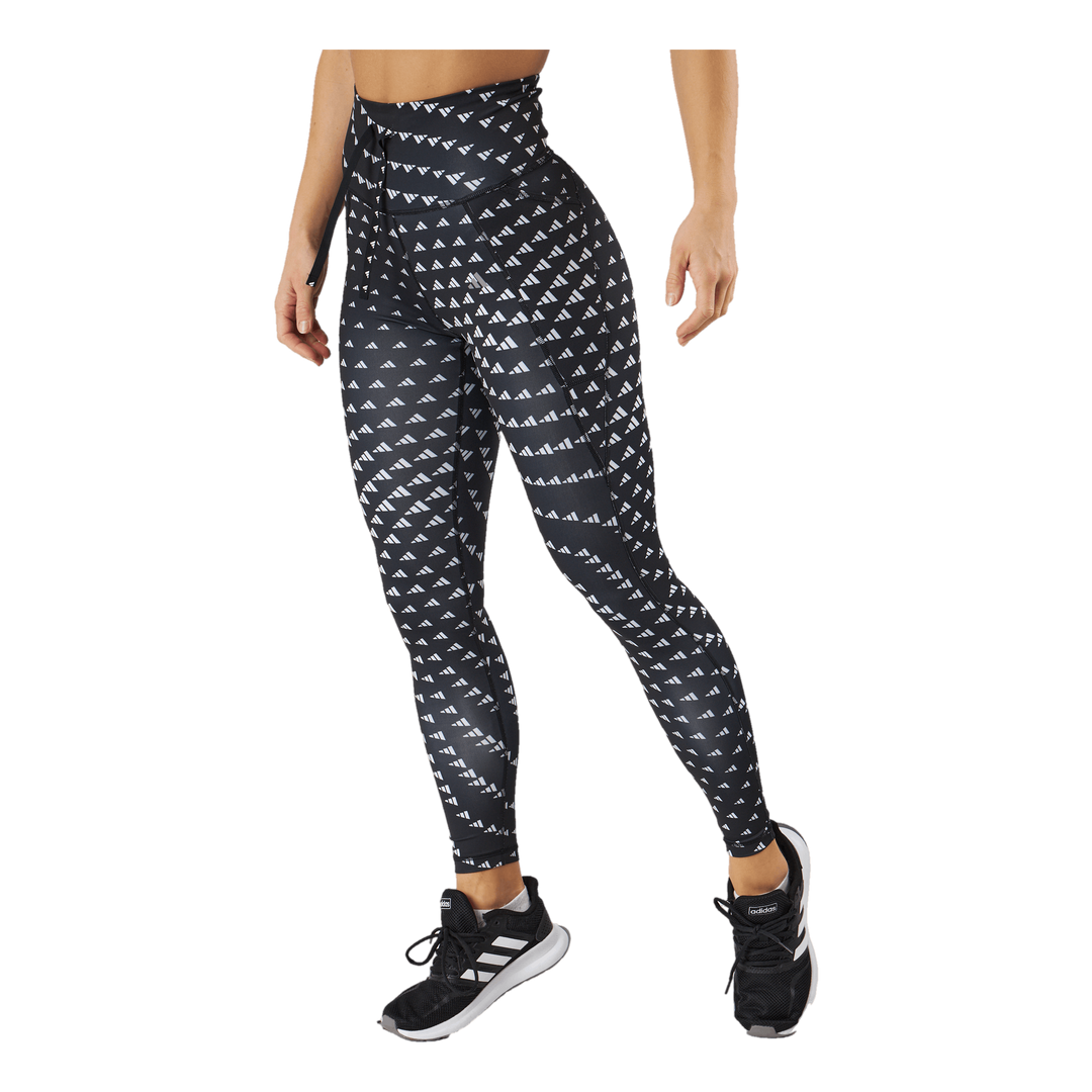 Running Essentials Brand Love 7/8 Leggings White