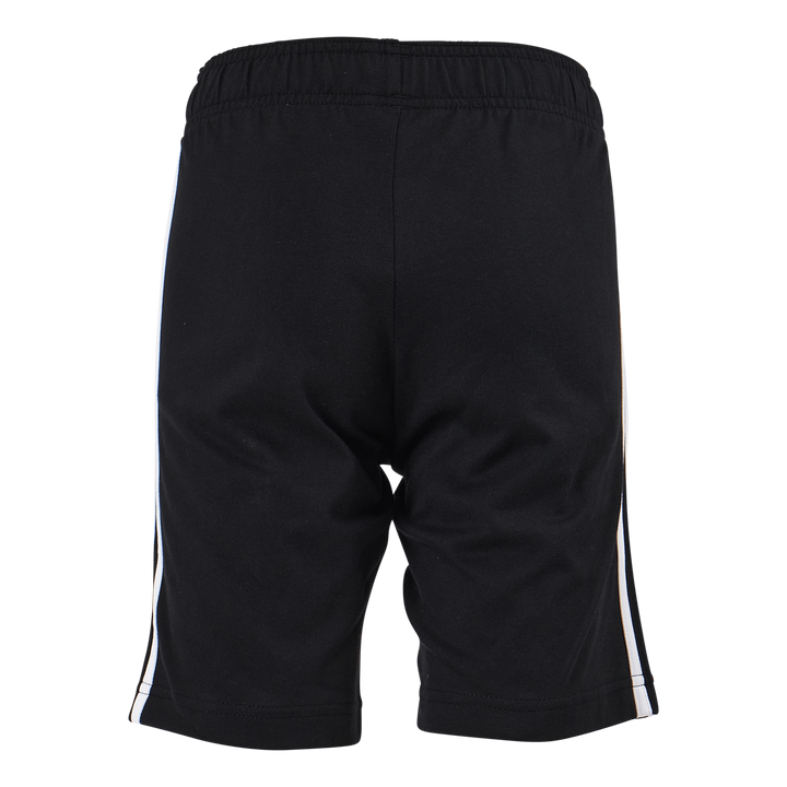 Essentials 3-Stripes Knit Shorts Black