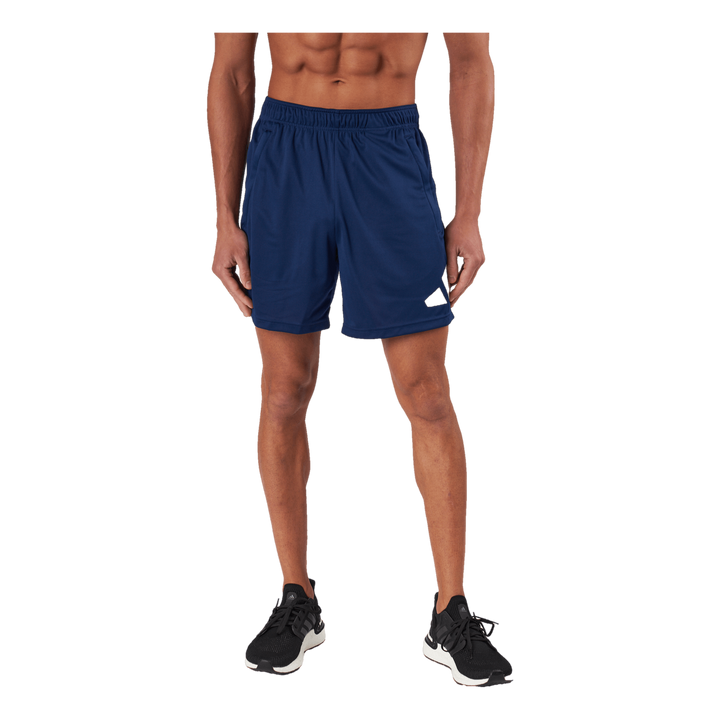 Train Essentials Logo Training Shorts Dark Blue