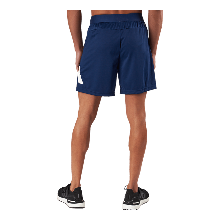 Train Essentials Logo Training Shorts Dark Blue
