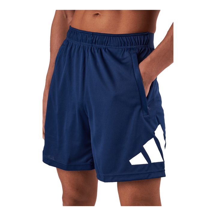 Train Essentials Logo Training Shorts Dark Blue