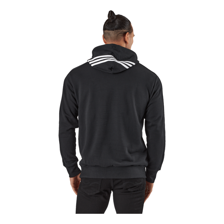 Essentials French Terry 3-Stripes Hoodie Black