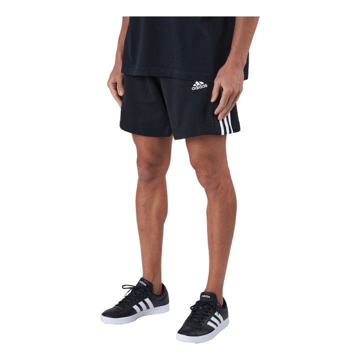 Essentials French Terry 3-Stripes Shorts Black