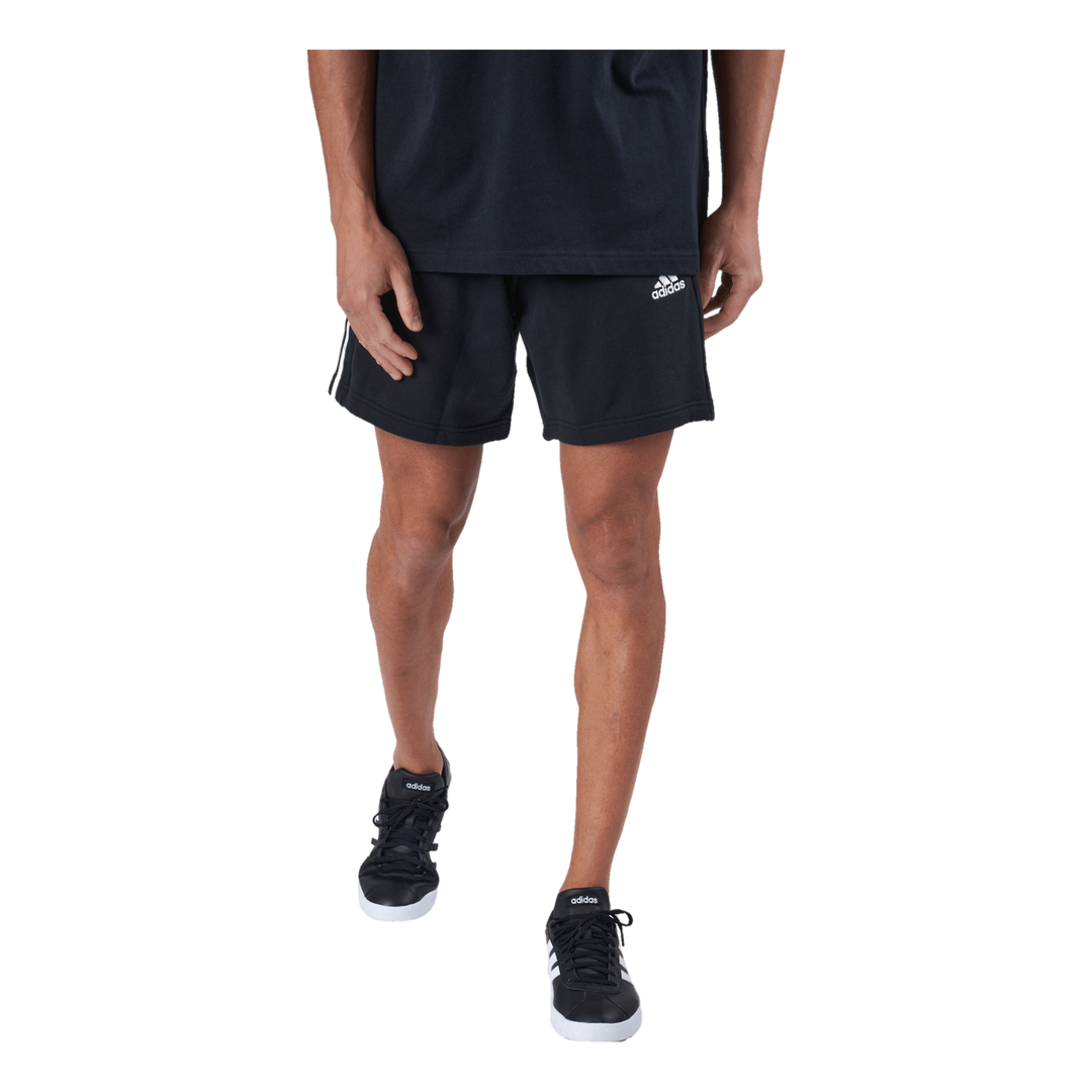 Essentials French Terry 3-Stripes Shorts Black