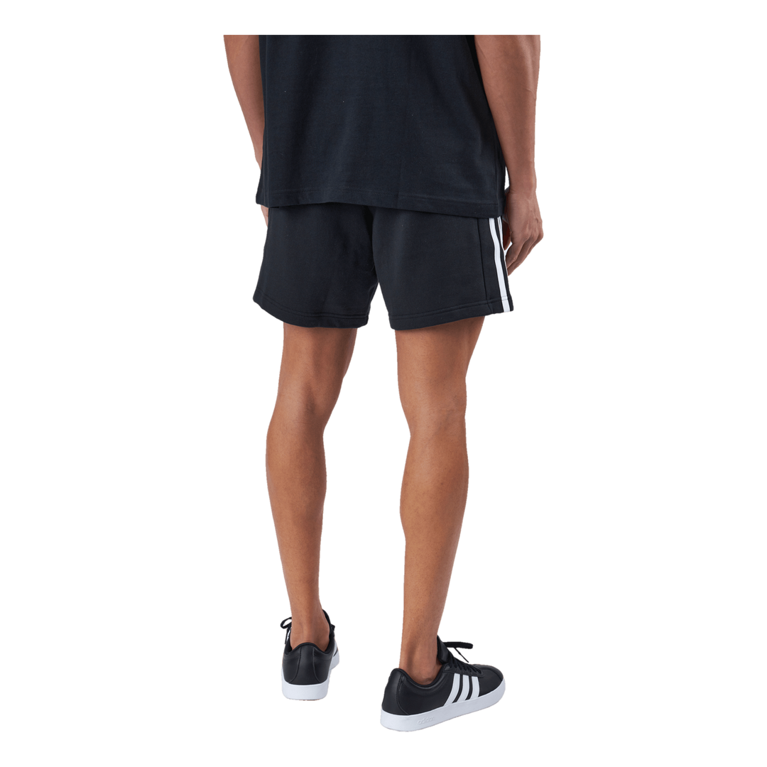 Essentials French Terry 3-Stripes Shorts Black