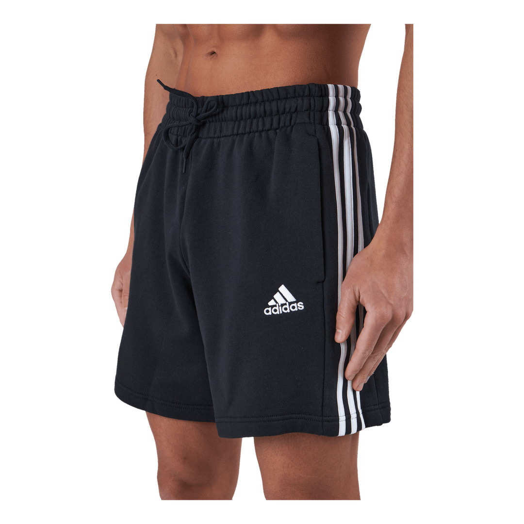 Essentials French Terry 3-Stripes Shorts Black