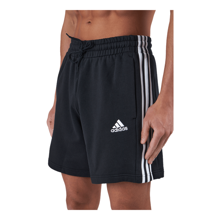 Essentials French Terry 3-Stripes Shorts Black