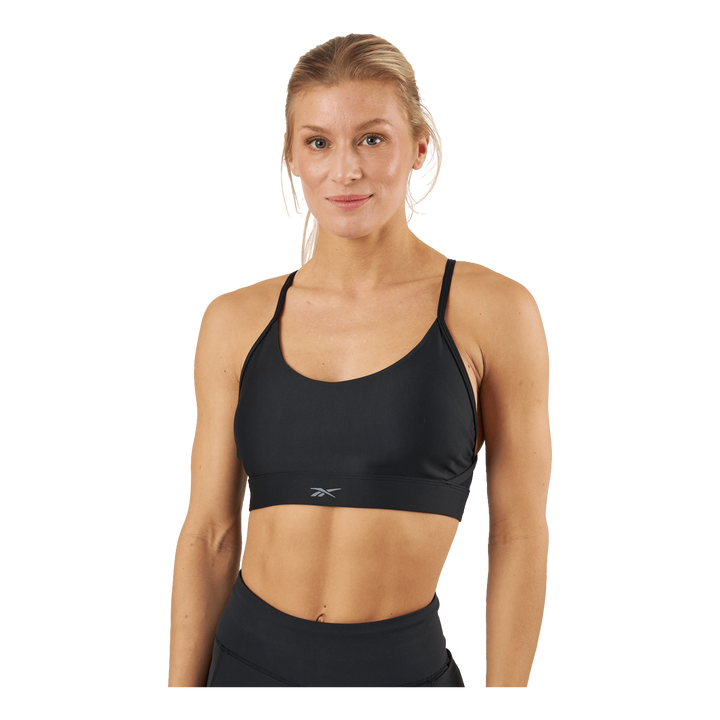 Reebok Lux Strappy Sports Bra Black