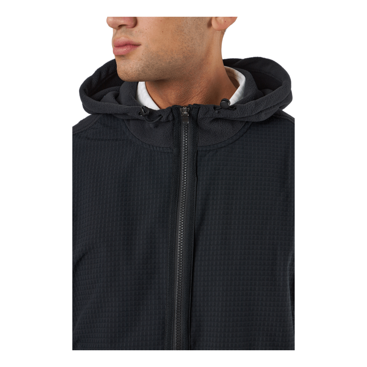 Statement Full-Zip Hooded Vest Black
