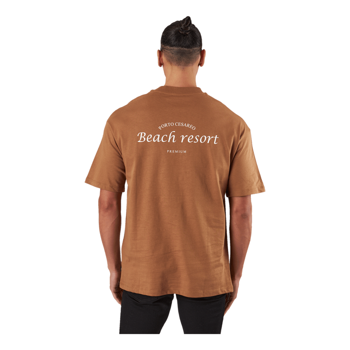Jprblakam Ocean Back Tee Ss Cn Toasted Coconut