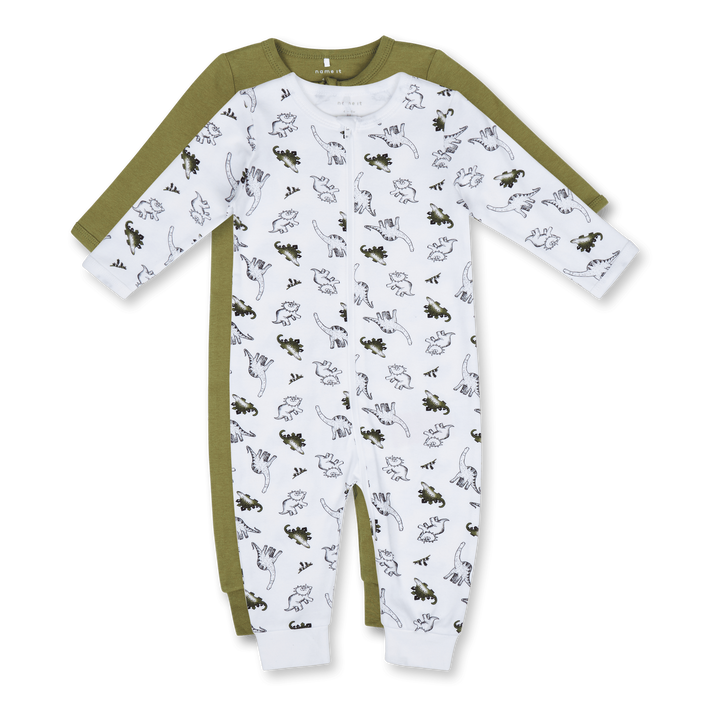 Nbmnightsuit 2p Zip Loden Dino Loden Green