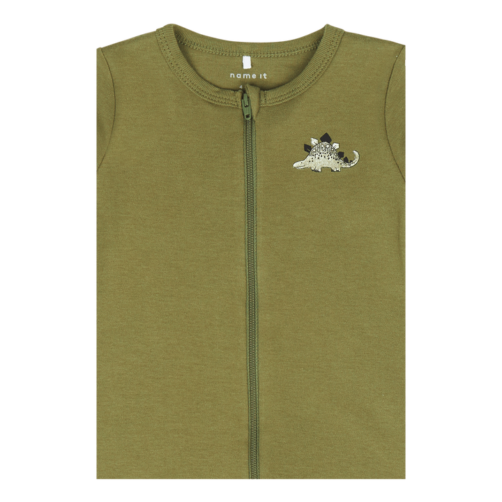 Nbmnightsuit 2p Zip Loden Dino Loden Green