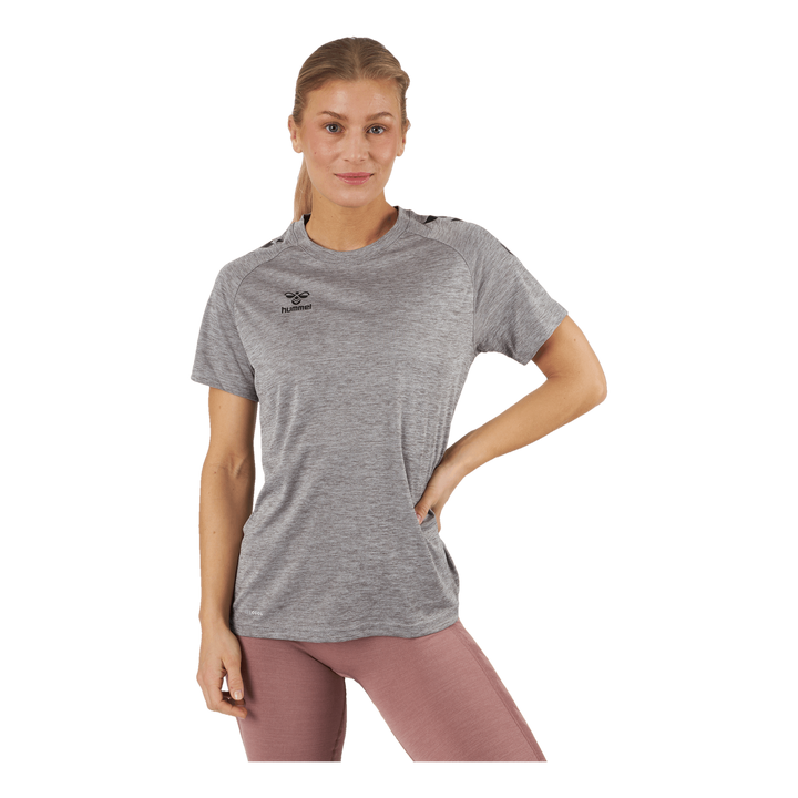 Hmlcore Xk Core Poly T-shirt Grey Melange