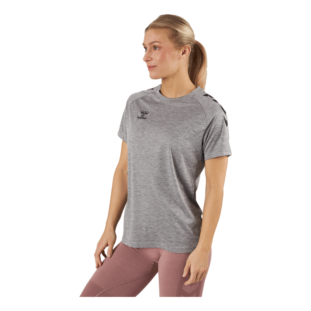 Hmlcore Xk Core Poly T-shirt Grey Melange