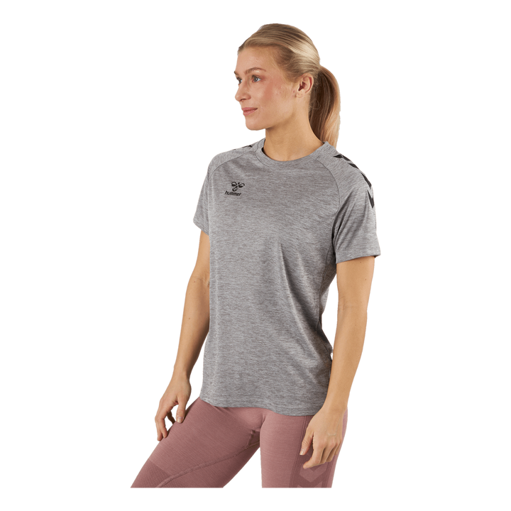Hmlcore Xk Core Poly T-shirt Grey Melange
