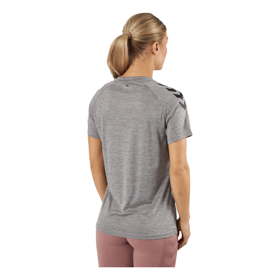 Hmlcore Xk Core Poly T-shirt Grey Melange