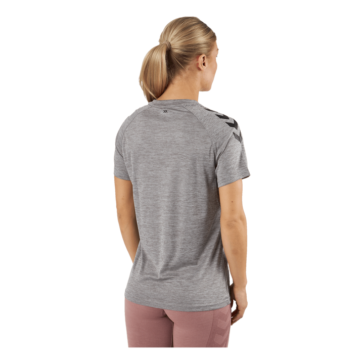 Hmlcore Xk Core Poly T-shirt Grey Melange