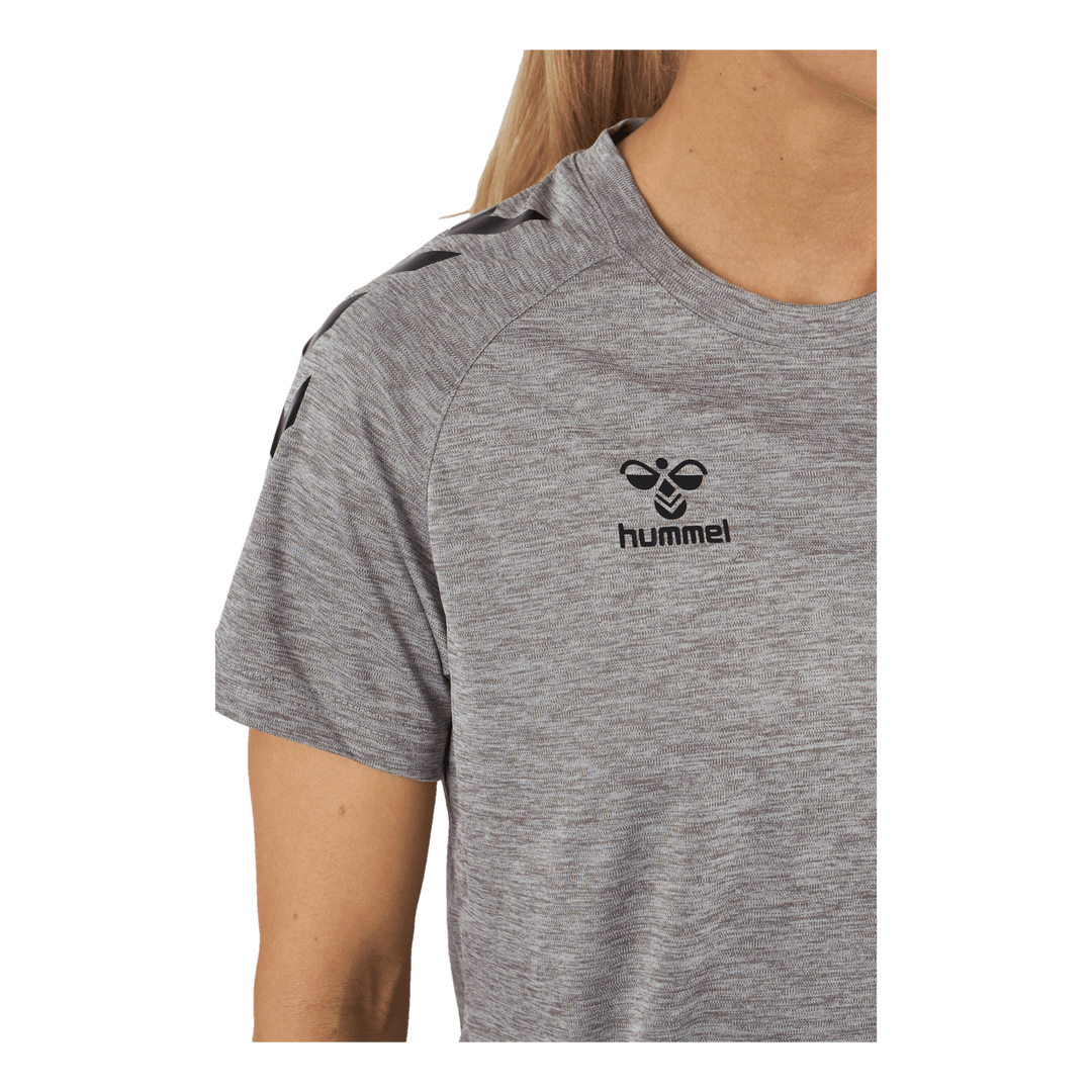 Hmlcore Xk Core Poly T-shirt Grey Melange